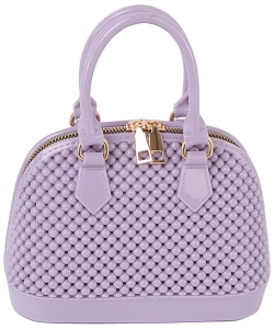 Beaded Candy Jelly Dome Satchel LGZ078 LILAC
